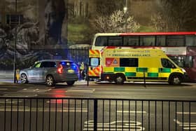 Emergency services have been at the scene following the crash