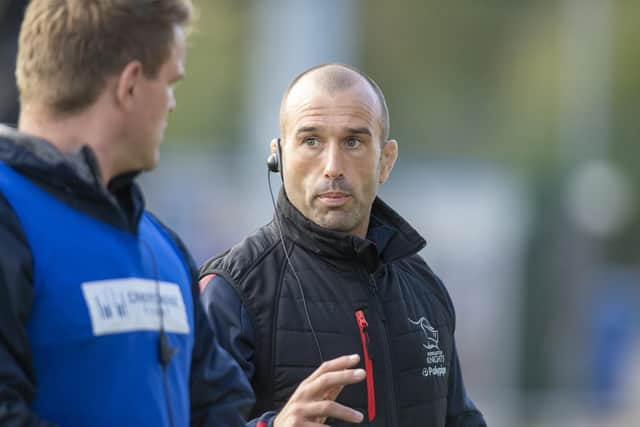 ANGRY: Doncaster Knights coach Steve Boden was frustrated after his side's heavy defeat at Coventry on Saturday Picture: Tony Johnson