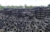 Thousands of tyres were kept at the illegal waste sites.