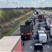 The M18 near Doncaster has been closed this afternoon.