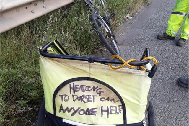 A man wanted by the police after being recalled to prison was caught after he was spotted cycling along the hard shoulder of the A1M near Doncaster