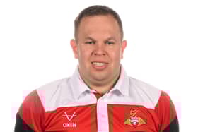 Doncaster Rovers physio Karl Blenkin.