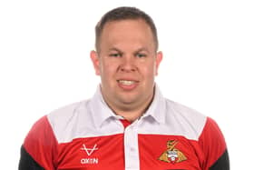 Doncaster Rovers physio Karl Blenkin.