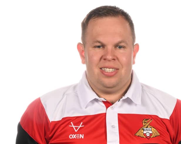 Doncaster Rovers physio Karl Blenkin.