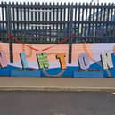 Some of the artwork in Swinton.