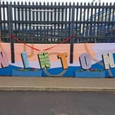 Some of the artwork in Swinton.