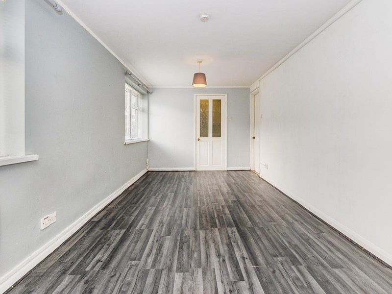 Inside the studio apartment.