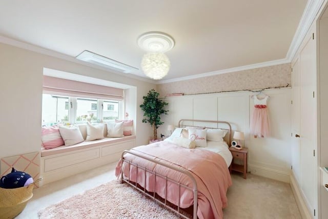 One of the double bedrooms in the Whin Hill Road property.