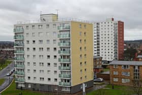 Hatfield House, High Rise Flats, Doncaster.  Picture: Marie Caley