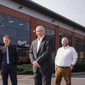 From left: Mandy Guest, partner of Voice & Co, Hugh Voice, partner and founder, Peter Watson, managing director of Hentons and Tim Baum Dixon, partner of Hentons who heads the firm’s Sheffield office.