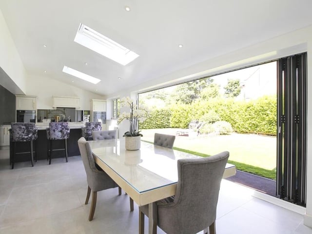 Bi-fold doors make indoor to outdoor living easy.