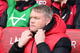 Picture:Andrew Roe/AHPIX LTD, Football, Sky Bet League Two, Doncaster Rovers v Crewe Alexandra, Eco-Power Stadium, Doncaster, UK, 09/03/24, K.O 3pm. Doncaster's manager Grant McCann
