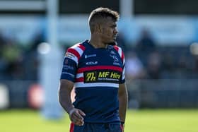 Maliq Holden crossed for Doncaster Knights in the defeat at Coventry (Picture: Tony Johnson)