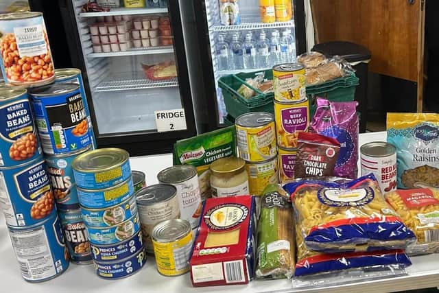 Supplies have been donated to a city food bank.