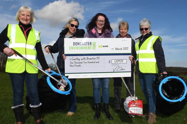Cantley with Branton Parish Council was awarded £1,209 to purchase litter picking equipment for the local community