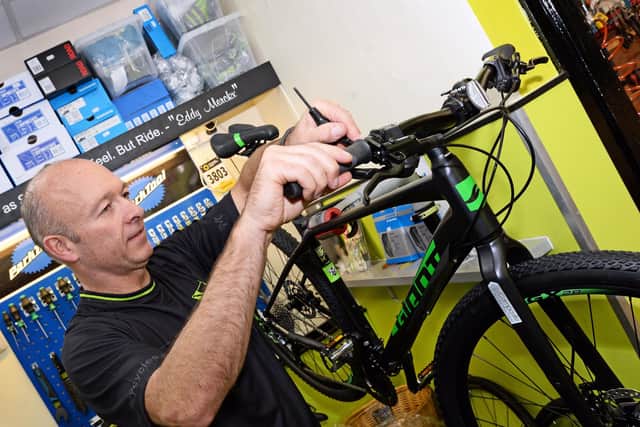Martin Maltby, Don Valley Cycles owner, pictured. Picture: Marie Caley NDFP-13-09-18-DonValleyCycles-5