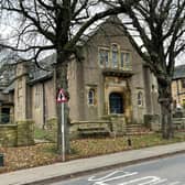 A front view of the building that's for sale in the leafy village of High Melton.