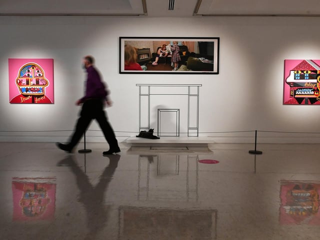 The work of artist, Rabiya Choudhry, titled Dream Baby Dream (2016), aquired after a successful application to The Rapid Response Fund, which has been instigated and managed by the Contemporary Art Society (CAS) in partnership with Frieze London.