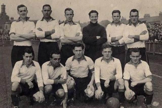 Doncaster Rovers 1946-47. Archie Ferguson, back row, fourth from left.