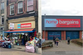 Doncaster's GR8 Bargains and Home Bargains have suspiciously similar signs in the same colour scheme and design. (Photo: Home Bargains).