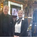 Madness frontman Suggs delighted staff and fans at the Earl of Doncaster hotel. (Photo: Earl of Doncaster).