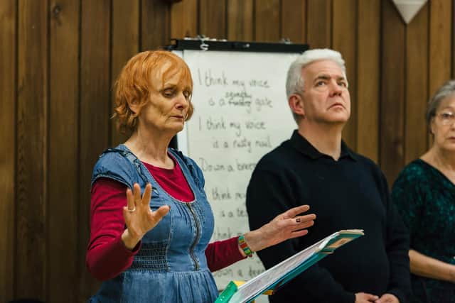 Ian McMillan and Janet Wood taking part in one of the courses.