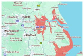 Flood maps produced by climate change scientists claim Doncaster could be underwater by 2100.
