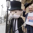 Launch of the Doncaster Edition of Monopoly. Mr Monopoly and Clr Bill Mordue. Picture Scott Merrylees