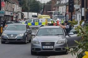 The scene in Bentley yesterday.