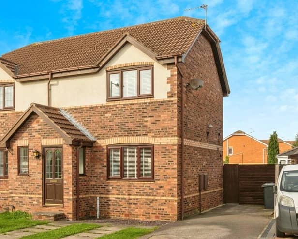 A two-bed semi-detached home for sale currently in Alder Holt Close, Armthorpe, priced at £140,000.
