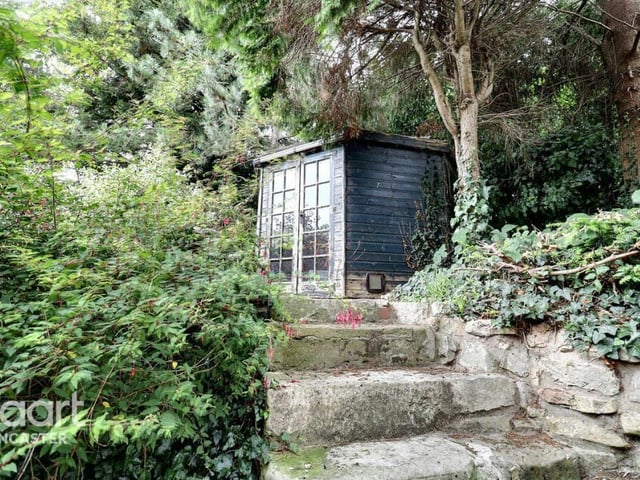 A summer house in the gardens.