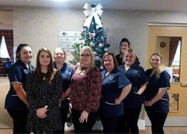 Casson Court rated 'good' by CQC. (L-R): Aimee Johnson, Care Worker; Louise Staveley, Administrator; Joanne Roberts, Care Worker; Sarah Hames, Housing and Care Manager; Carly Douglas, Care Worker; Chloe Chambers, Care Worker; Nicola Storr, Assistant Housing Manager; Lauren Connelly, Assistant Care Manager.