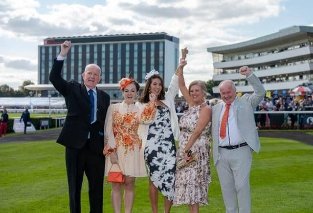 The St Leger superstars were treated to a day at the races.