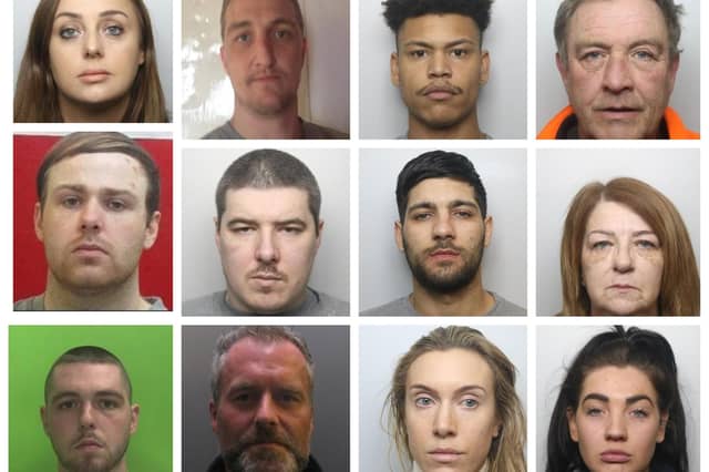 Some of those sentenced.