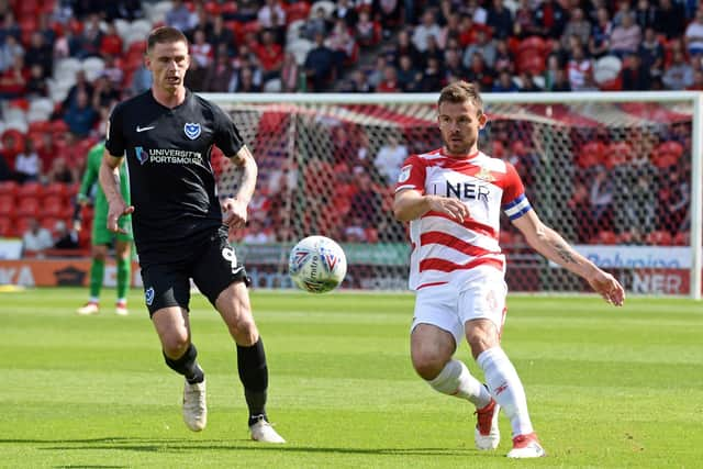 Andy Butler in action for Rovers.