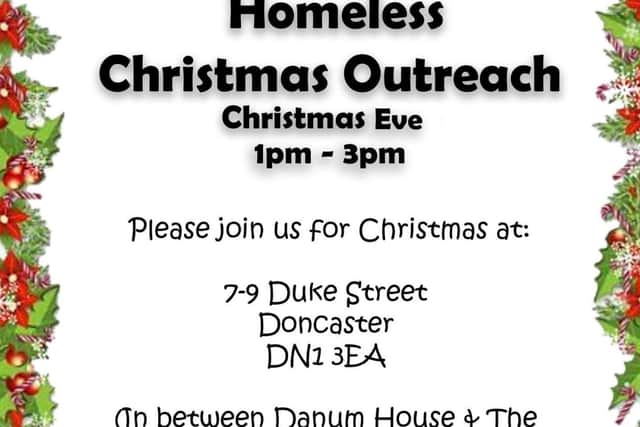 They will hand out food from 1pm to 3pm on Christmas Eve.