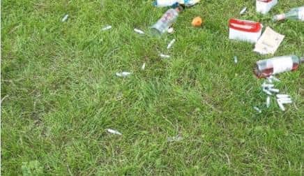 Police found nitrous oxide cannisters among rubbish in Bentley Park