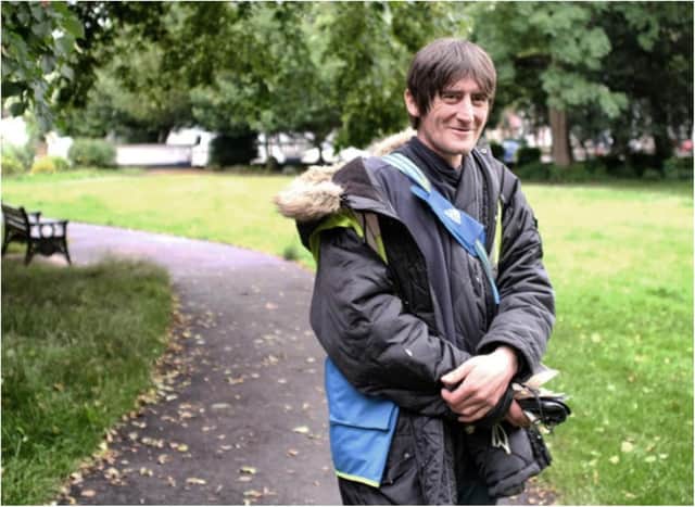 Big Issue seller Will Connor. (Photo: Andrew Lynch).