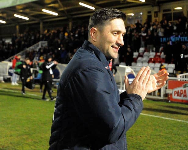Graeme Lee, pictured during his time as Hartlepool manager, has been named as Whitby's new boss.  Picture by Frank Reid