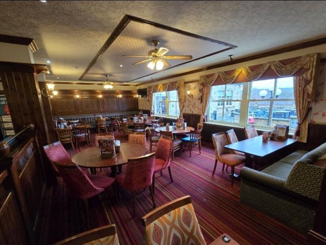More indoor provision, with a view over outdoor seating areas.