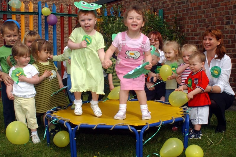 New World Nursery held a sponsored bounce in 2003 and it looks like they had great fun!
