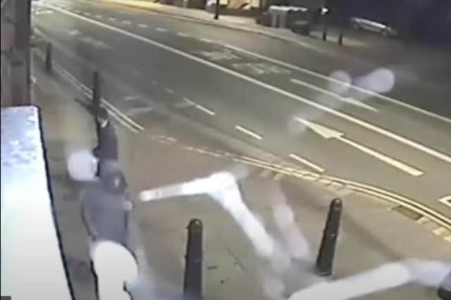 A still from the CCTV footage