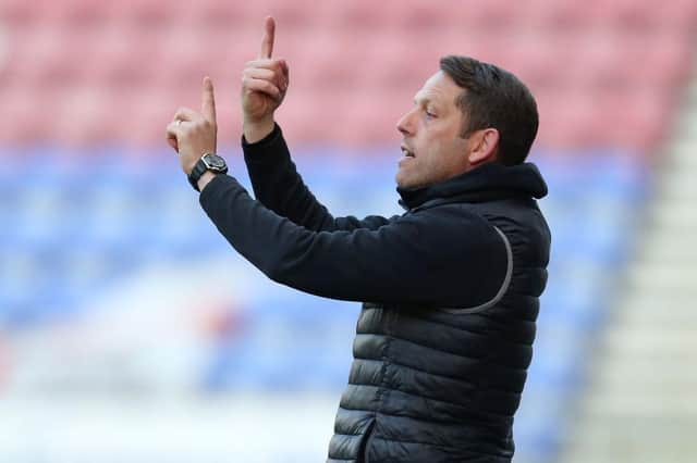 Wigan Athletic boss Leam Richardson. Photo by Lewis Storey/Getty Images