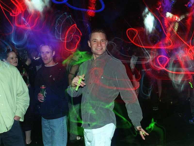 A party-goer at the Don Valley enjoying the celebrations
