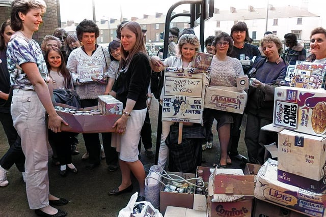 Women rallied to collect food parcels and ran soup kitchens for struggling miners in Doncaster.