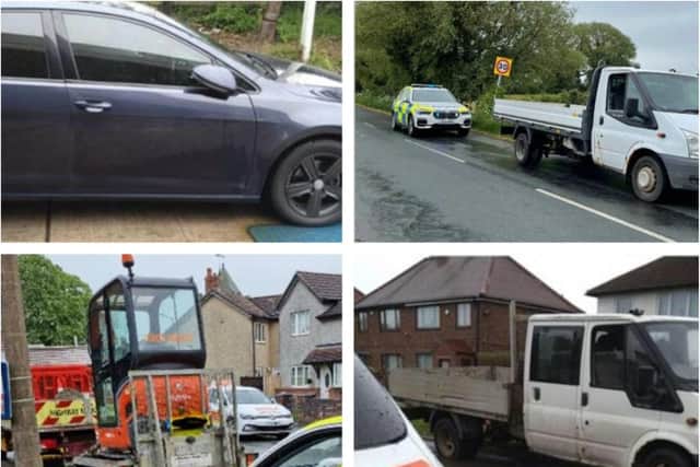 Police took a number of vehciles in Doncaster off the road.