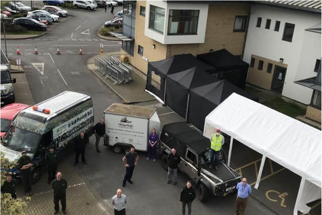 Gala Tent has been supplying coronavirus testing stations across the UK.