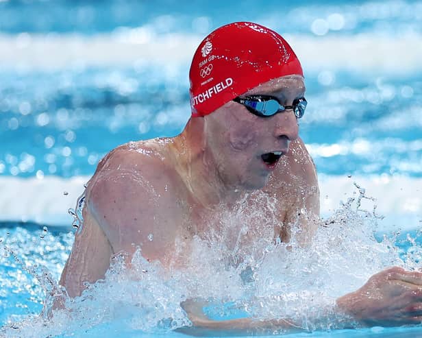 Diving in again: Pontefract's Max Litchfield competing in the men’s 400m individual medley at Paris La Defense Arena at the summer's Olympic Games. (Picture: Sarah Stier/Getty Images)