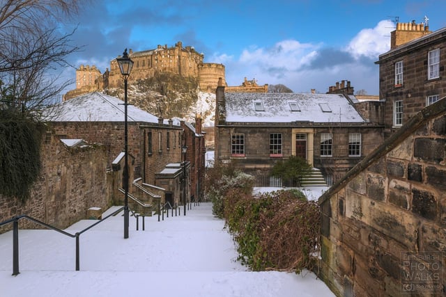 This picture of Edinburgh Castle was taken by Don Munro from the Vennel passageway, in the capital's Grassmarket.
