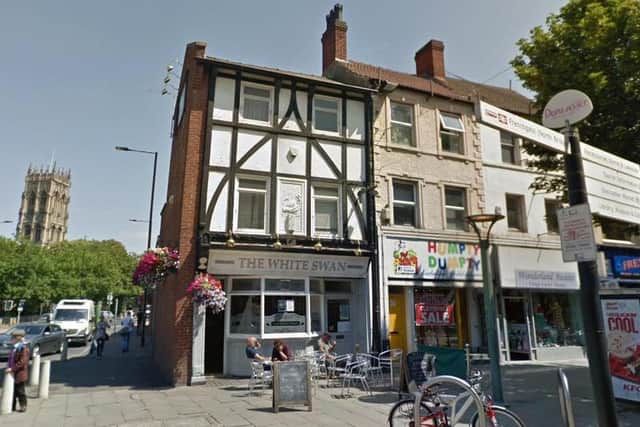 The White Swan pub in Doncaster town centre is up for sale